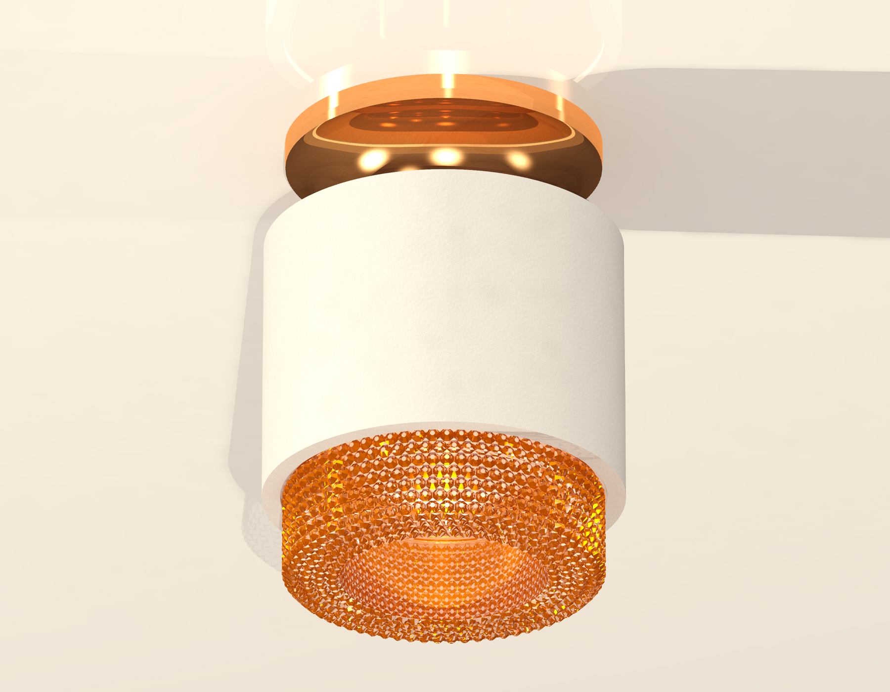 Комплект накладного светильника с композитным хрусталем XS7510122 SWH/CF белый песок/кофе MR16 GU5.3 (N7929, C7510, N7195)