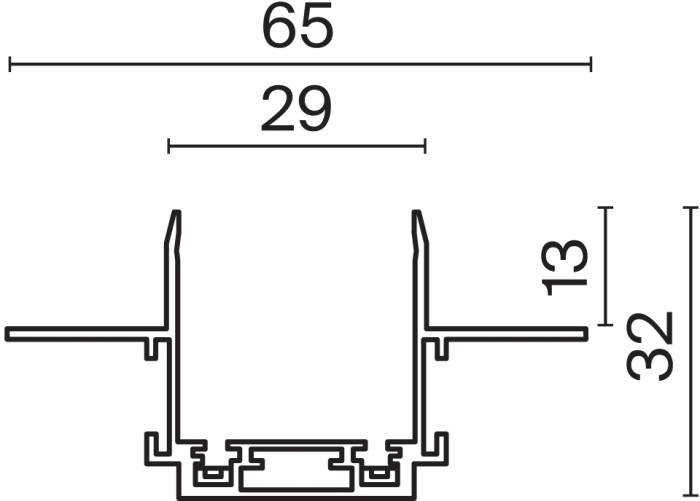 Шинопровод 2м Radity встраиваемый черный магнитный Maytoni Technical TRA084MP-12B