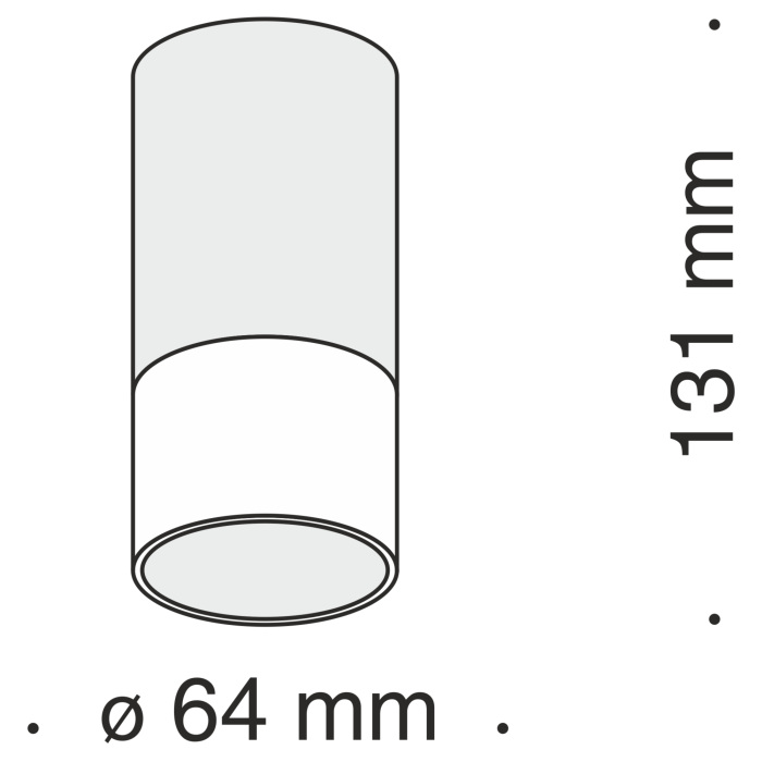 Накладной потолочный светильник Pauline GU10 1x10Вт Maytoni Technical C007CW-01W (c007cw-01w)