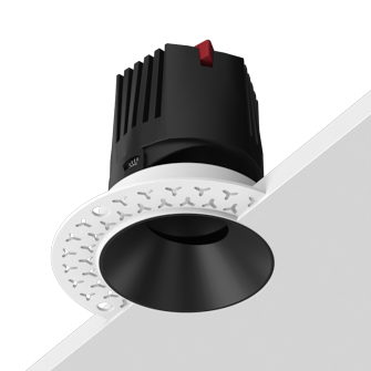 Встраиваемый светодиодный светильник под шпаклевку Starship Black 12W Zigbee (11085)