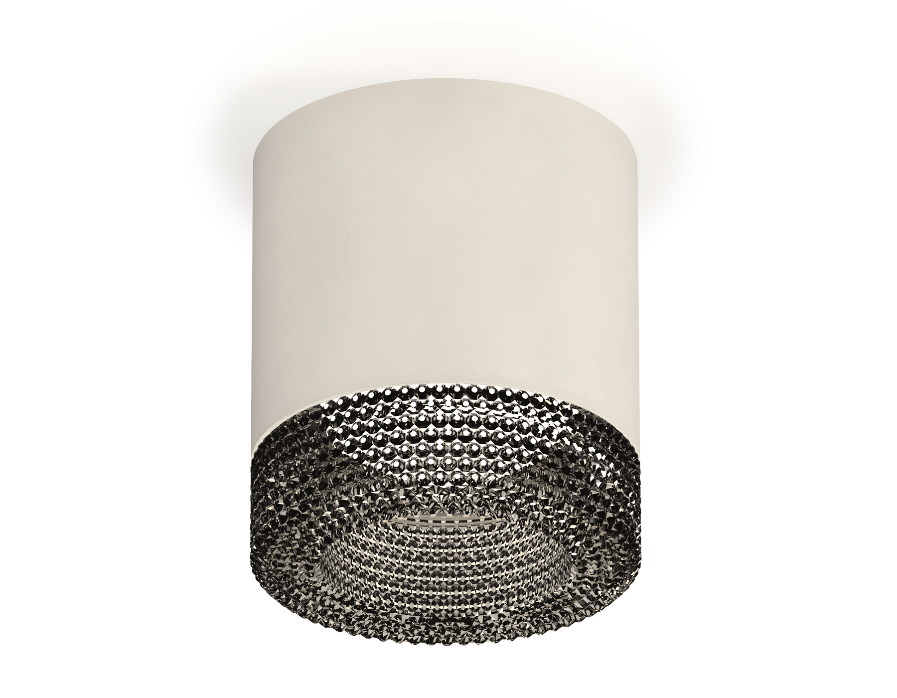 Комплект накладного светильника с композитным хрусталем XS7401021 SWH/BK белый песок/тонированный MR16 GU5.3 (C7401, N7192)