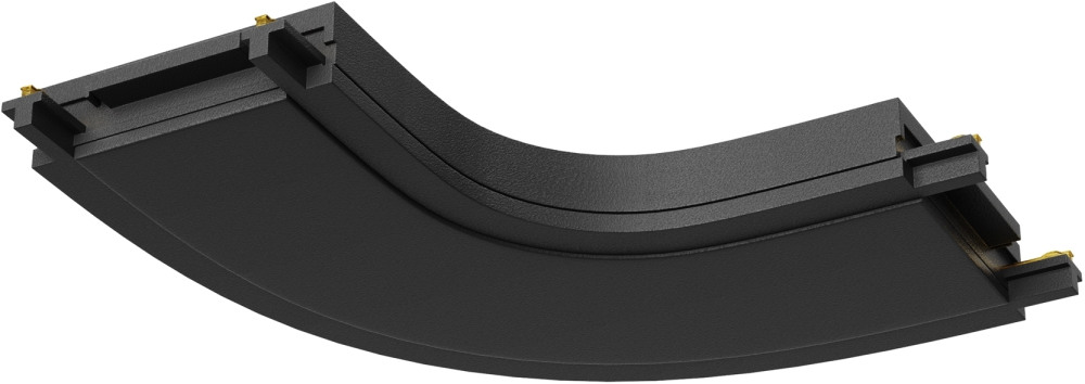 Конектор питания полукруглый Radity черный магнитный Maytoni Technical TRA084CR-11B