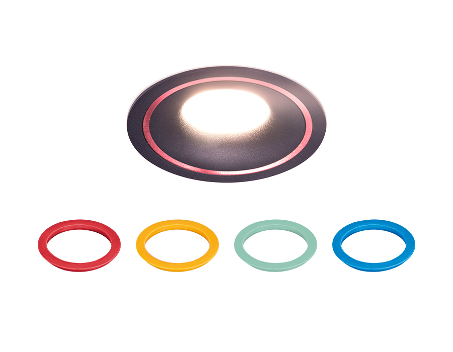 Встраиваемый точечный светильник MR16 TN121 BK/S черный/песок GU5.3 D100*30