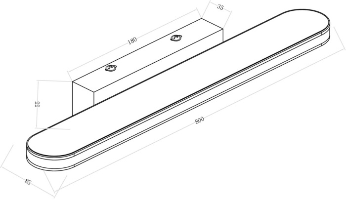 Подсветка для картин светодиодный Epic MIR009WL-L16CH4K (mir009wl-l16ch4k)
