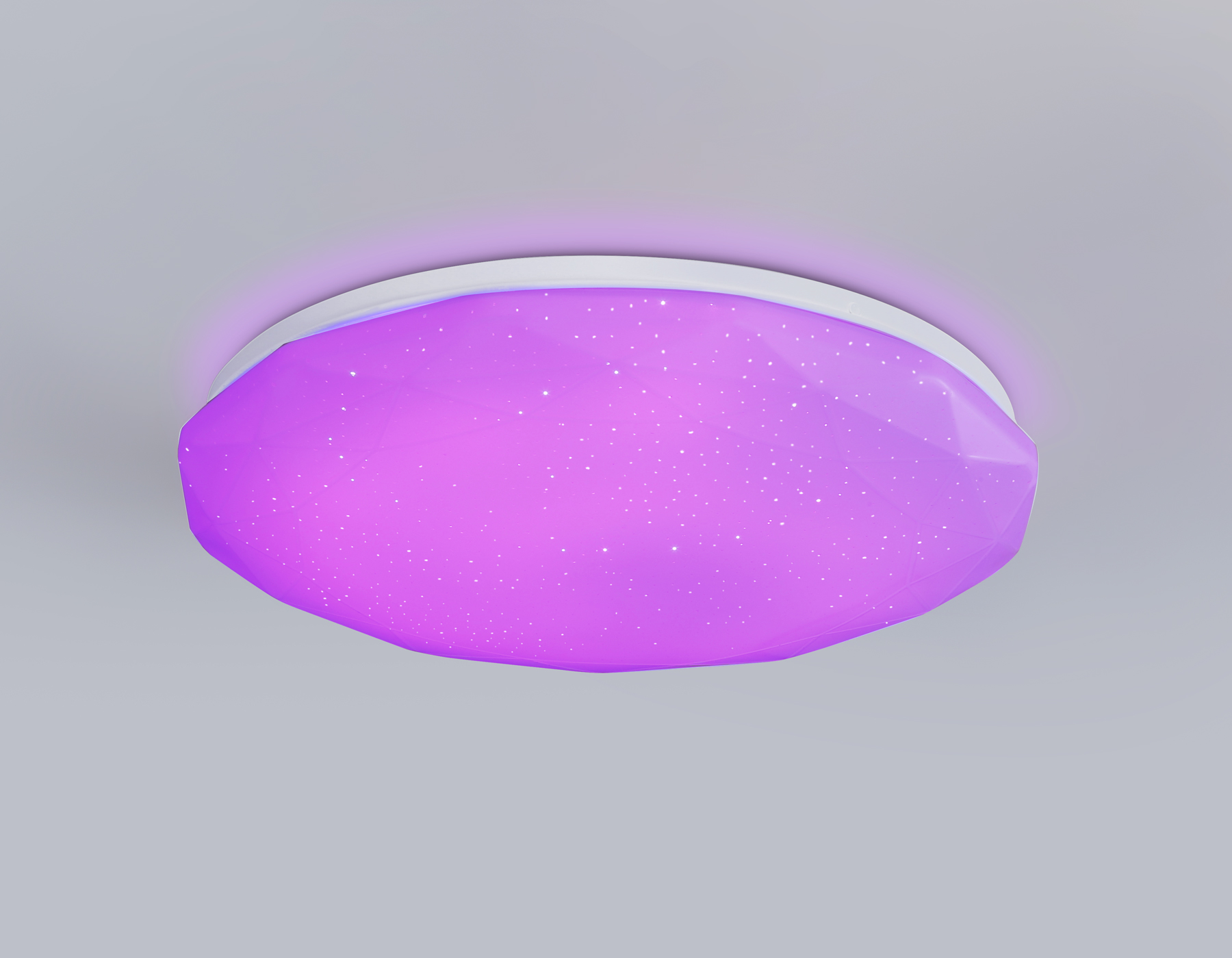 Светодиодный светильник RGB с пультом управления FZ417 WH белый IP20 46W 3000K-6500K+RGB D380*60 (ПДУ ИК)