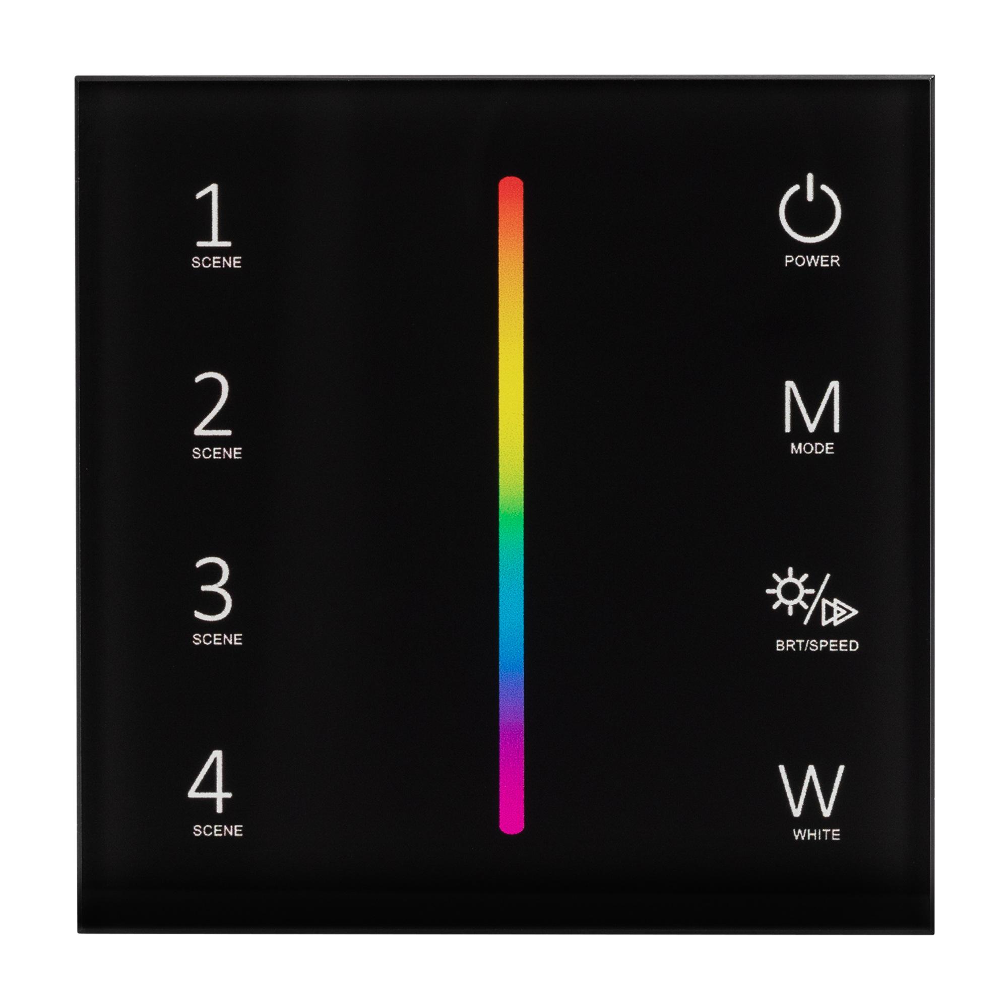 Панель SMART-P22-RGBW-G-IN Black (12-24V, 4x3A, Sens, 2.4G) (Arlight, IP20 Пластик, 5 лет) 033766