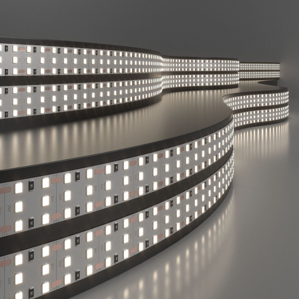 Лента светодиодная Elektrostandard 2835 24V 360LED 26W IP20 трехрядная 4200К дневной белый (electrostandart_a062579)