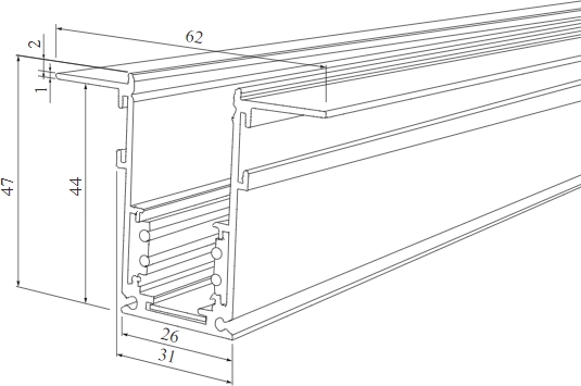 Шинопровод Slim Magnetic 8508700