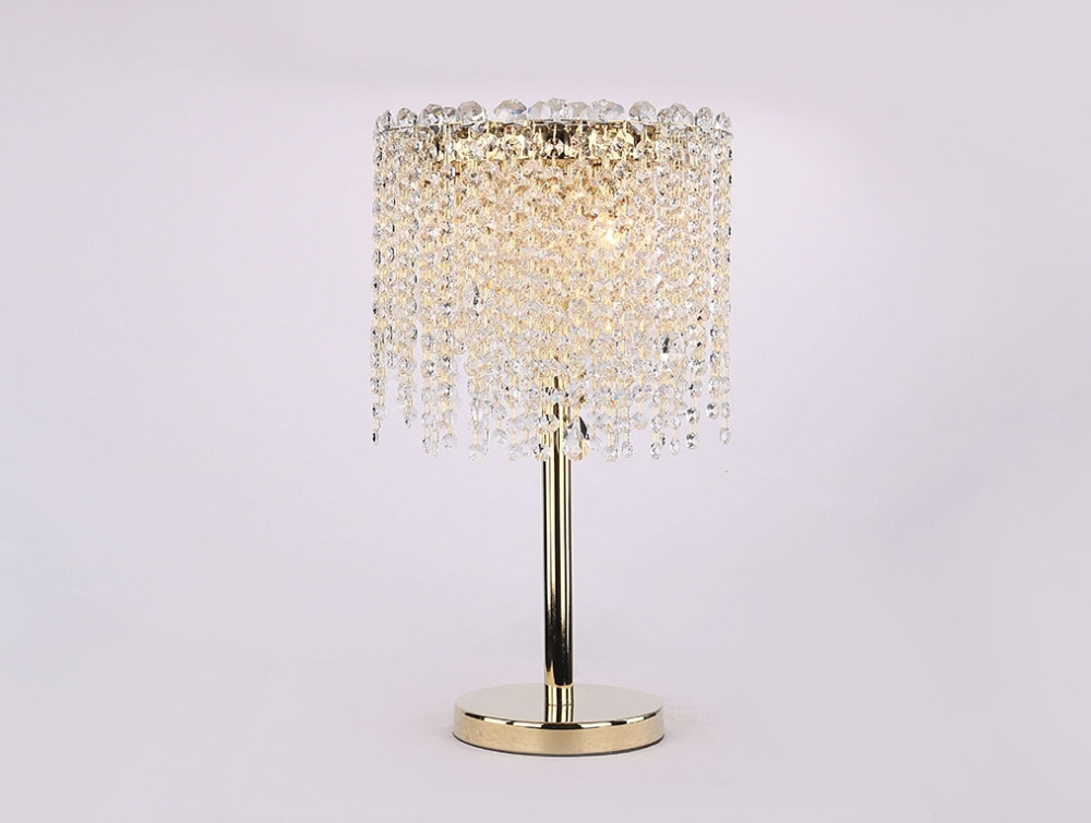 Интерьерная настольная лампа хрустальная 10903T gold (10903_t_gold)