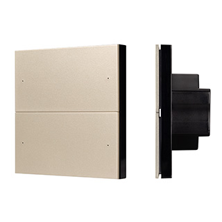 INTELLIGENT ARLIGHT Кнопочная панель SMART-DMX512-801-22-4G-4SC-DIM-IN Gold (230V, 2.4G) (IARL, IP20 Пластик, 5 лет) 039313