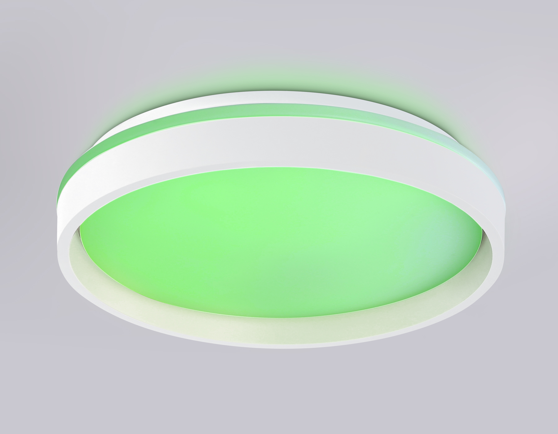 Светодиодный светильник RGB с пультом управления FZ601 WH/GD белый/золото IP20 46W 3000K-6500K+RGB D390*80 (ПДУ ИК)