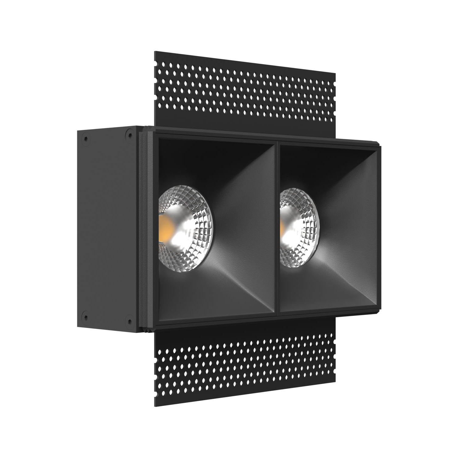 Встраиваемый светильник под сменную лампу Ledron Rise SQ H KIT2 Black (8573)