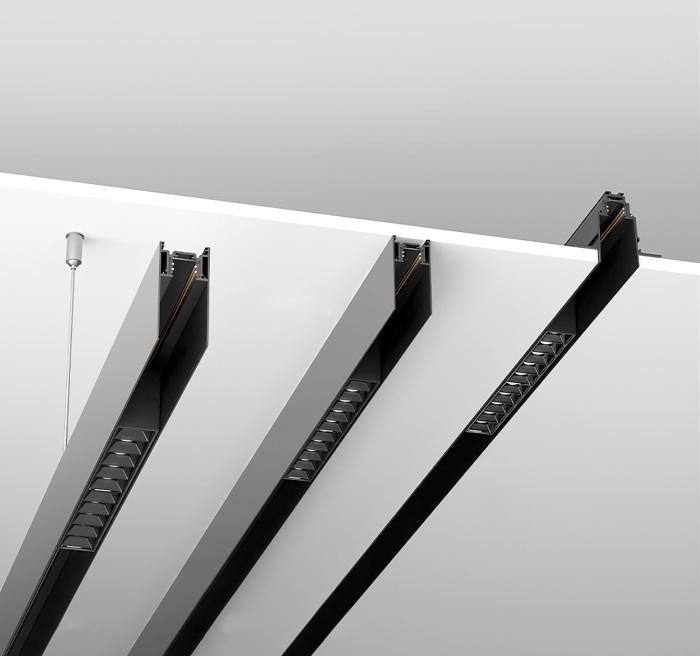 Шинопровод 1м S35 встраиваемый черный магнитный Maytoni Technical TRX004-221B