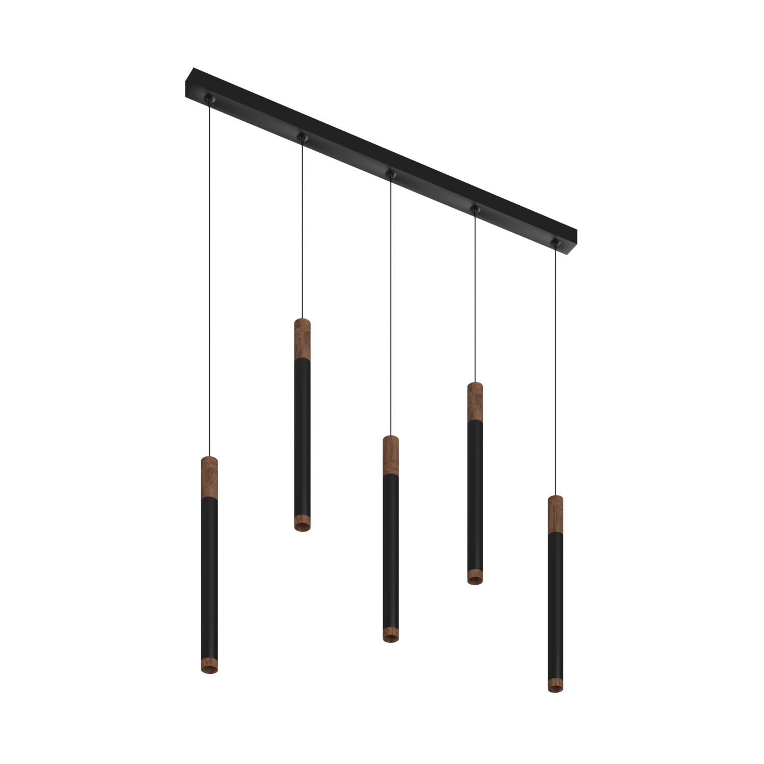 Подвесной накладной светодиодный светильник Ledron SAGITONY E5 T40 Wooden 100 Black (4912)