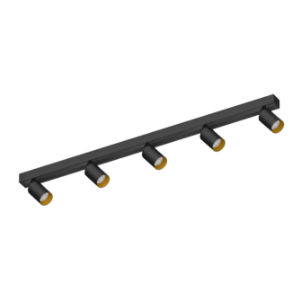 Накладной поворотный светодиодный светильник Ledron SAGITONY E5 S60 Dim Black-Gold (2581)