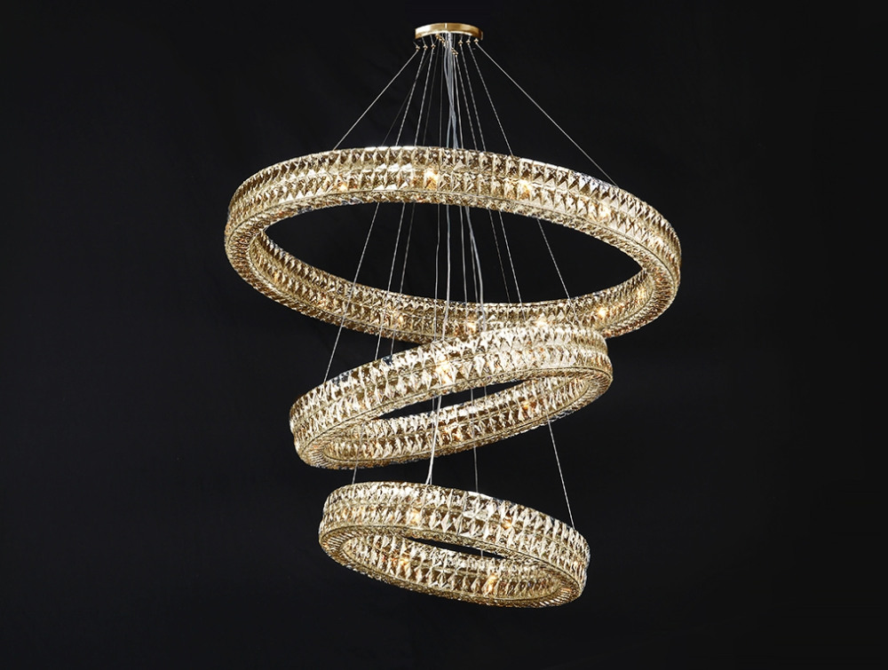 Подвесная люстра хрустальная 1012422S gold (10124_22_s_gold)