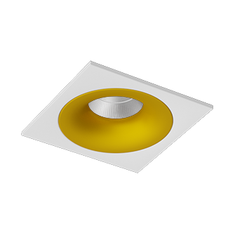 Встраиваемый светодиодный светильник Ledron LOFT SQ White-Gold (2052)