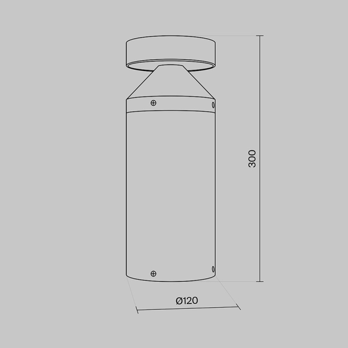 Уличный наземный светильник Maytoni Olten O591FL-L12GF3K (o591fl-l12gf3k)