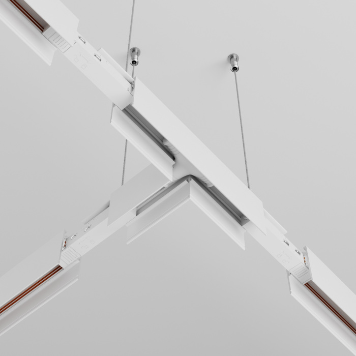 Коннектор питания Т-образный Exility белый магнитный Maytoni Technical TRA034CWT-42W