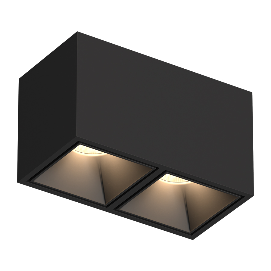 Накладной светодиодный светильник Ledron KUBING 2 Black TRIAC (10115)