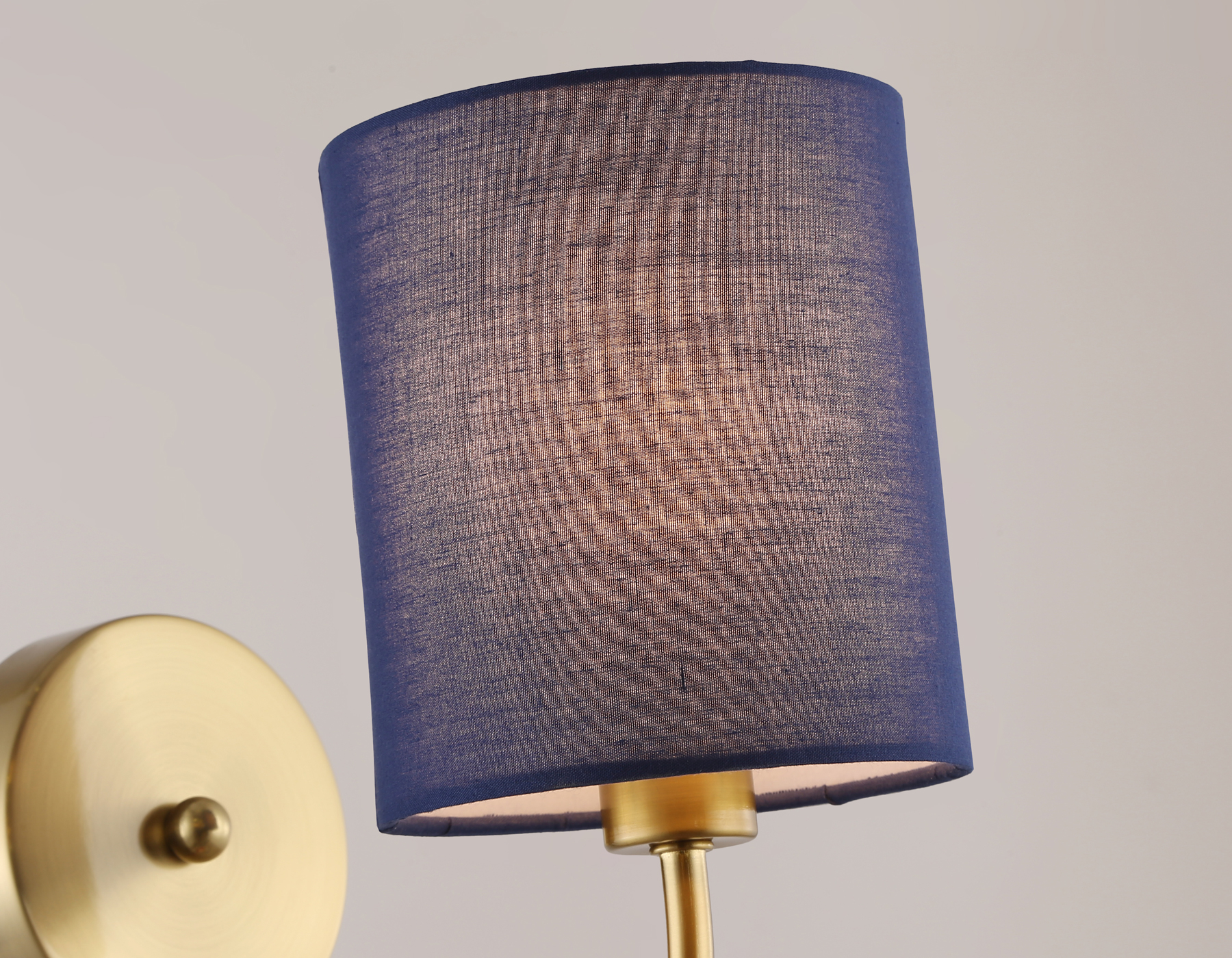 Настенный светильник с абажуром LH71275 BS/DB латунь/темно синийE14 max 40W 225*120*250