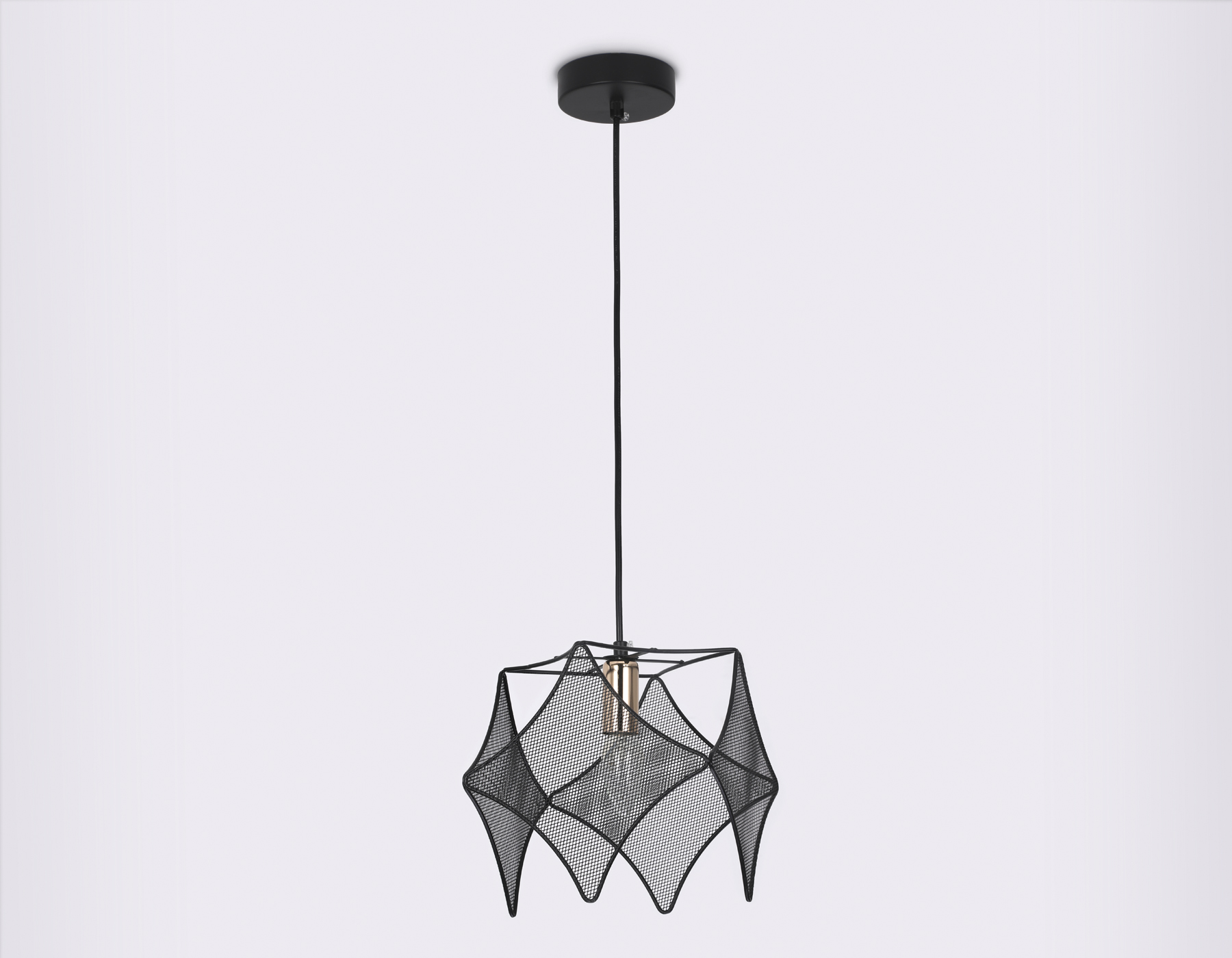 Подвесной светильник в стиле лофт TR8421 BK/GD черный/золото E14 max 40W D285*1000