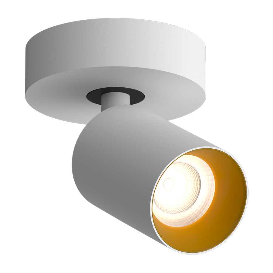 Накладной поворотный светодиодный светильник Ledron SAGITONY R1 S60 Dim White-Gold 4000K (10866)