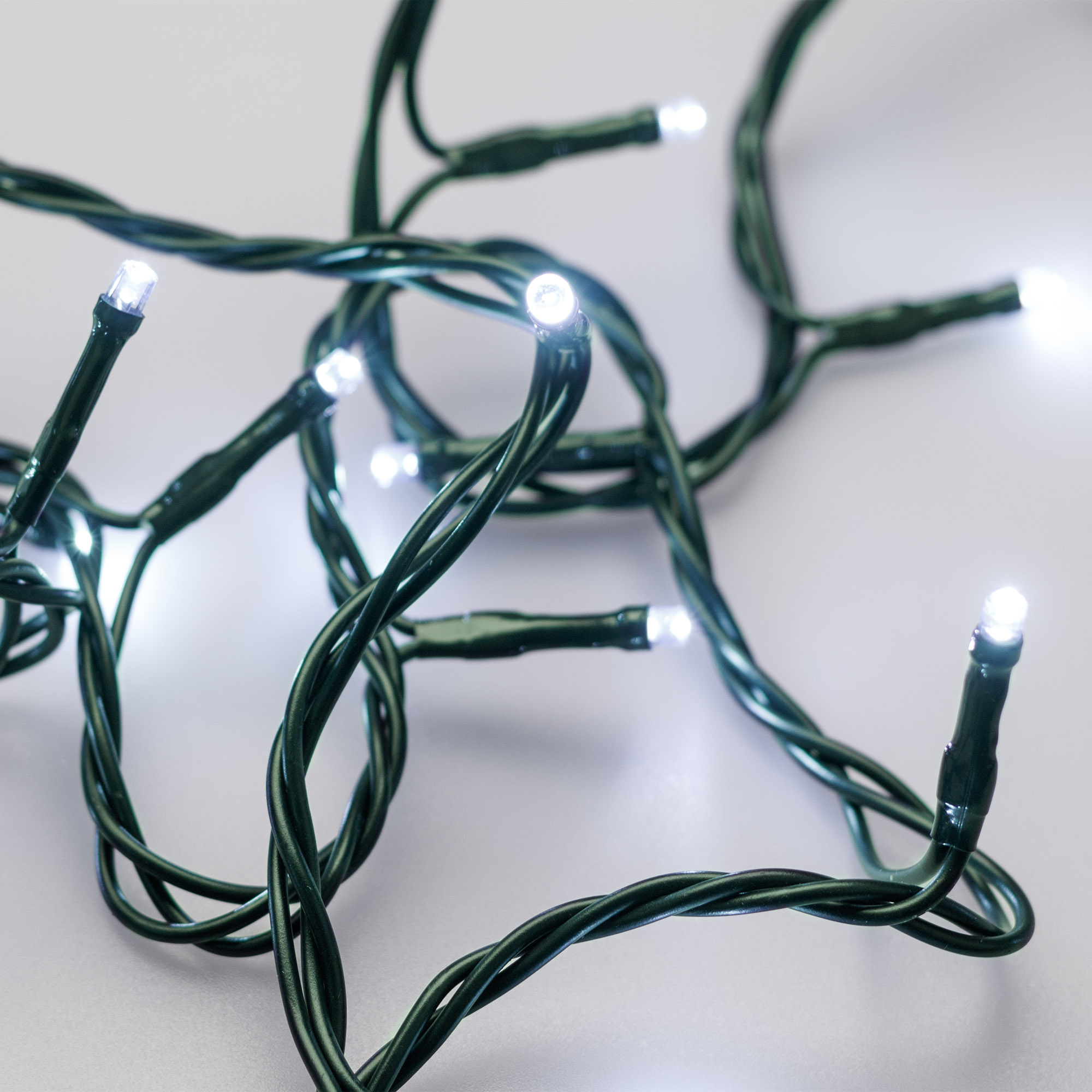 Светодиодная гирлянда ARD-STRING-HOME-5000-GREEN-50LED-STD WHITE (230V, 3.5W) (Ardecoled, IP20) 025766