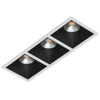 Встраиваемый светильник под сменную лампу Ledron RISE KIT3 White-Black (2464)