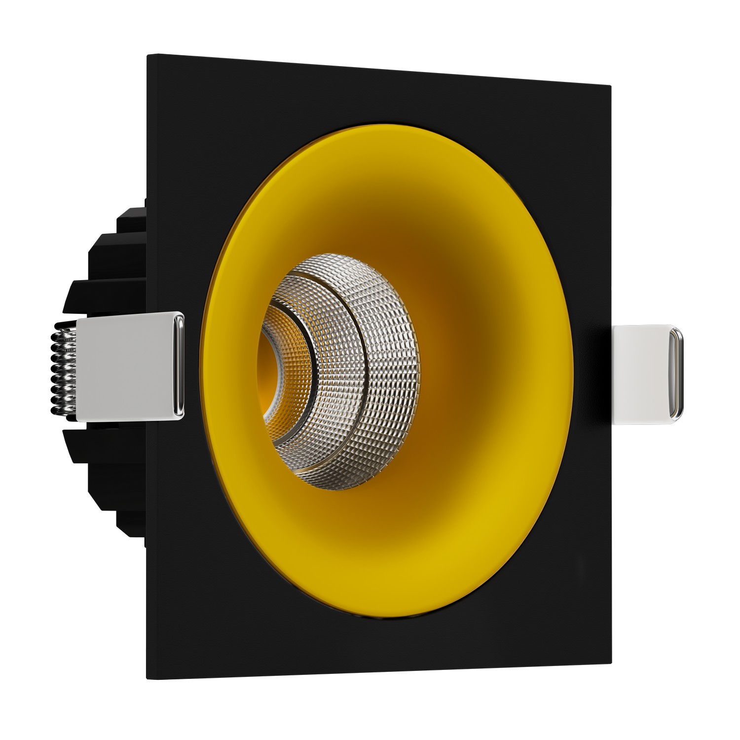 Встраиваемый светодиодный светильник LOFT SQ Black-Gold 4000K (10536)