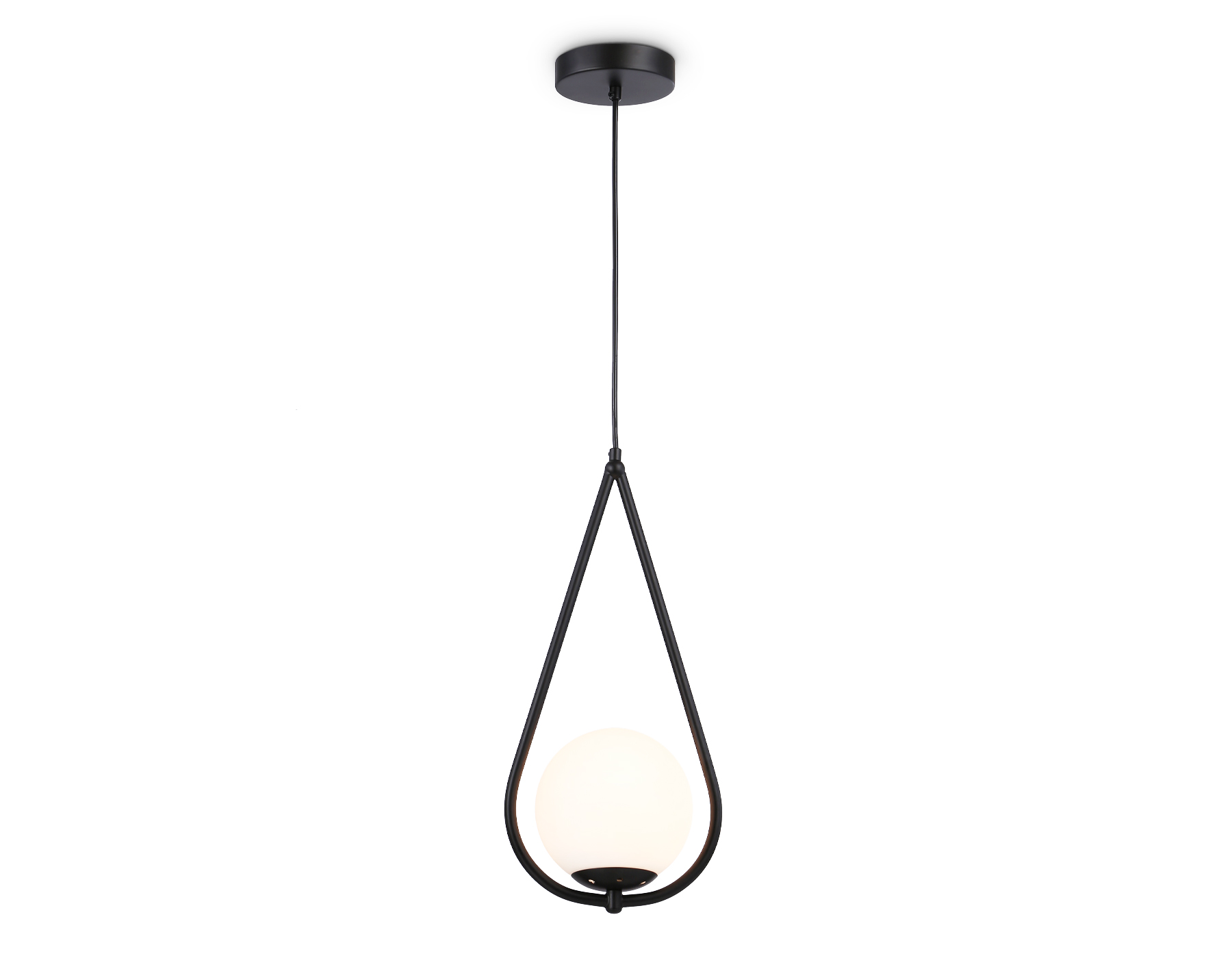 Подвесной светильник TR2598 BK черный E27 max 60W D150*1000