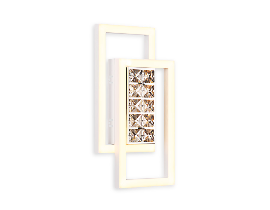 Настенно-потолочный светодиодный светильник FA107 WH белый 15W 3000K 380*200*85 (Без ПДУ)