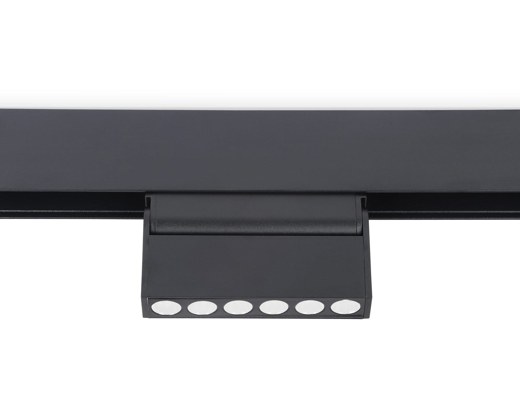 Светильник светодиодный трековый поворотный для шинопровода Magnetic GL4040 BK черный IP20 6W 4200K 48V 24° 115*22*105