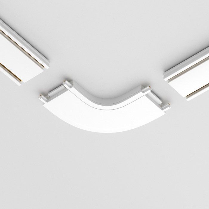 Конектор питания полукруглый Radity белый магнитный Maytoni Technical TRA084CR-11W