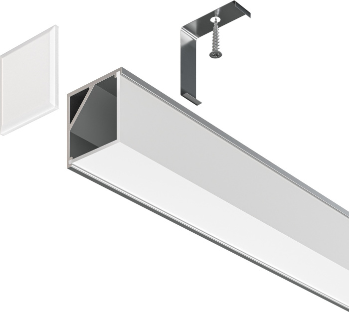 Алюминиевый профиль накладной 16x16 S Maytoni Led Strip ALM009S-2M (alm009s-2m)