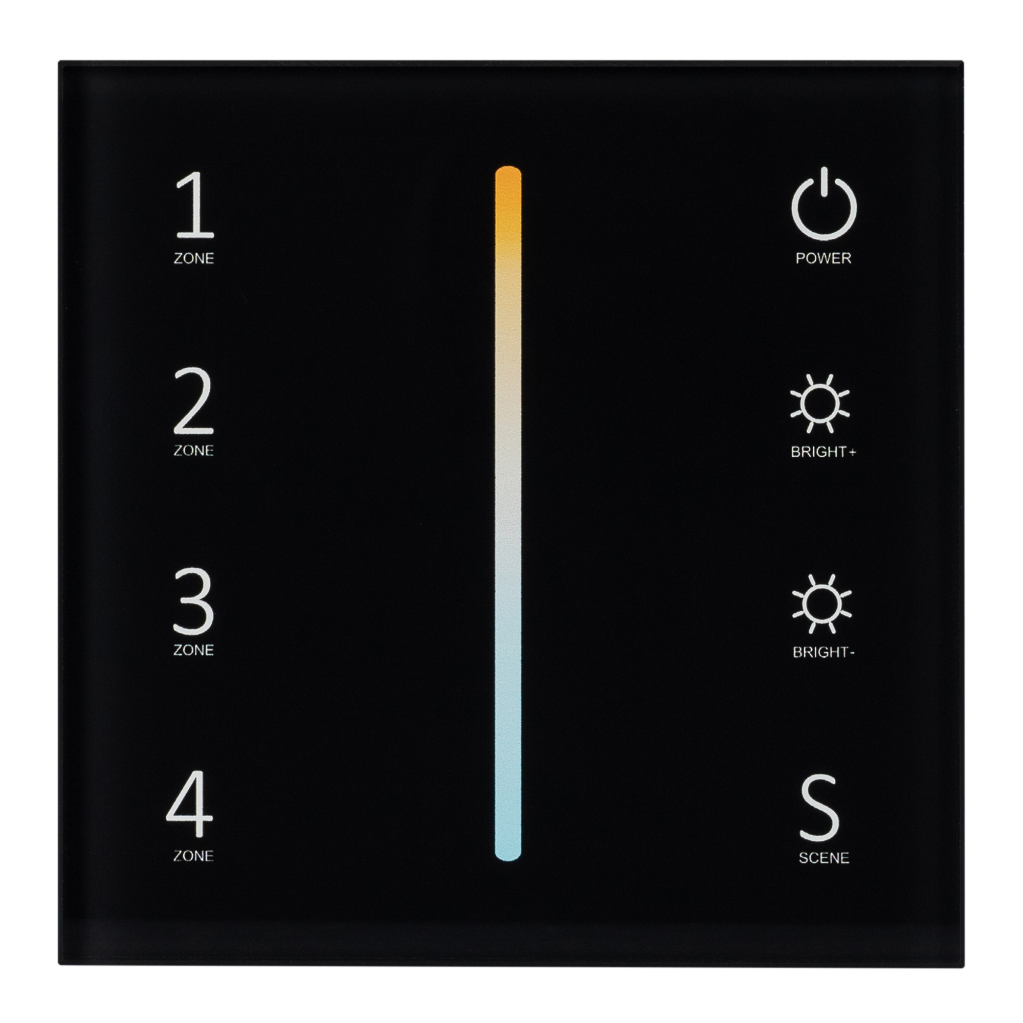 Панель Sens SMART-P43-MIX Black (230V, 4 зоны, 2.4G) (Arlight, IP20 Пластик, 5 лет) 028137