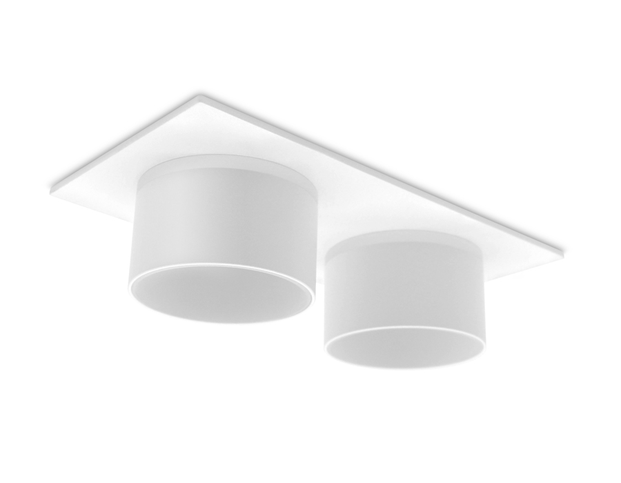 Встраиваемый точечный светильник MR16 в стиле техно TN330/2 SWH белый песок GU5.3 182*92*60