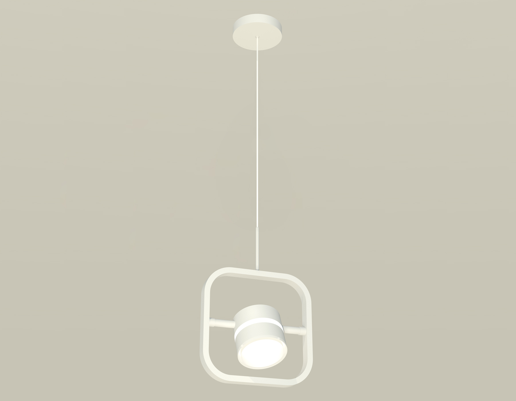 Комплект подвесного поворотного светильника с акрилом XB9118153 SWH/FR белый песок/белый матовый GX53 (C9118, N8444)