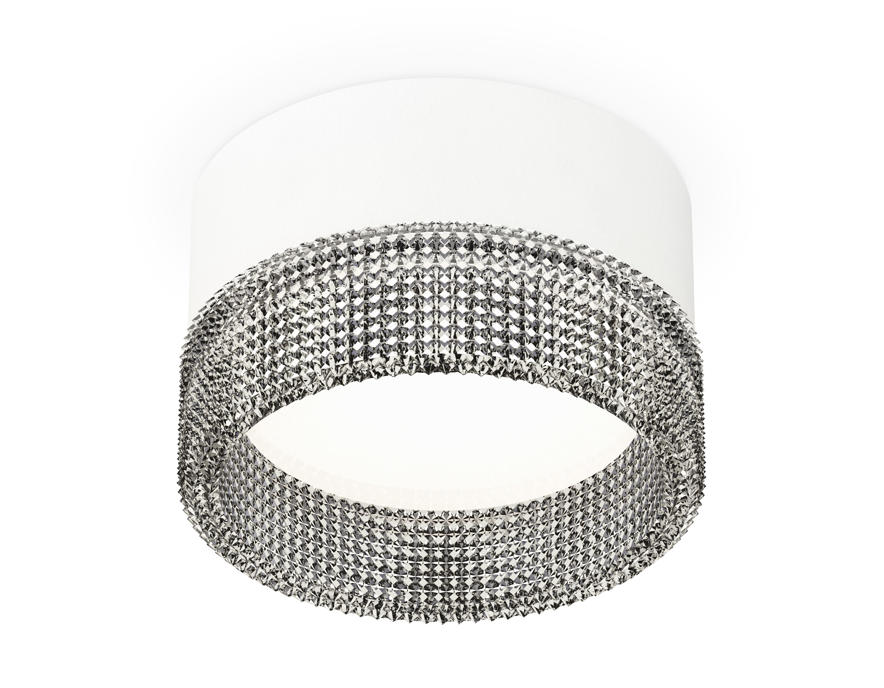 Комплект накладного светильника с композитным хрусталем XS8101031 SWH/BK белый песок/тонированный GX53 (C8101, N8484)