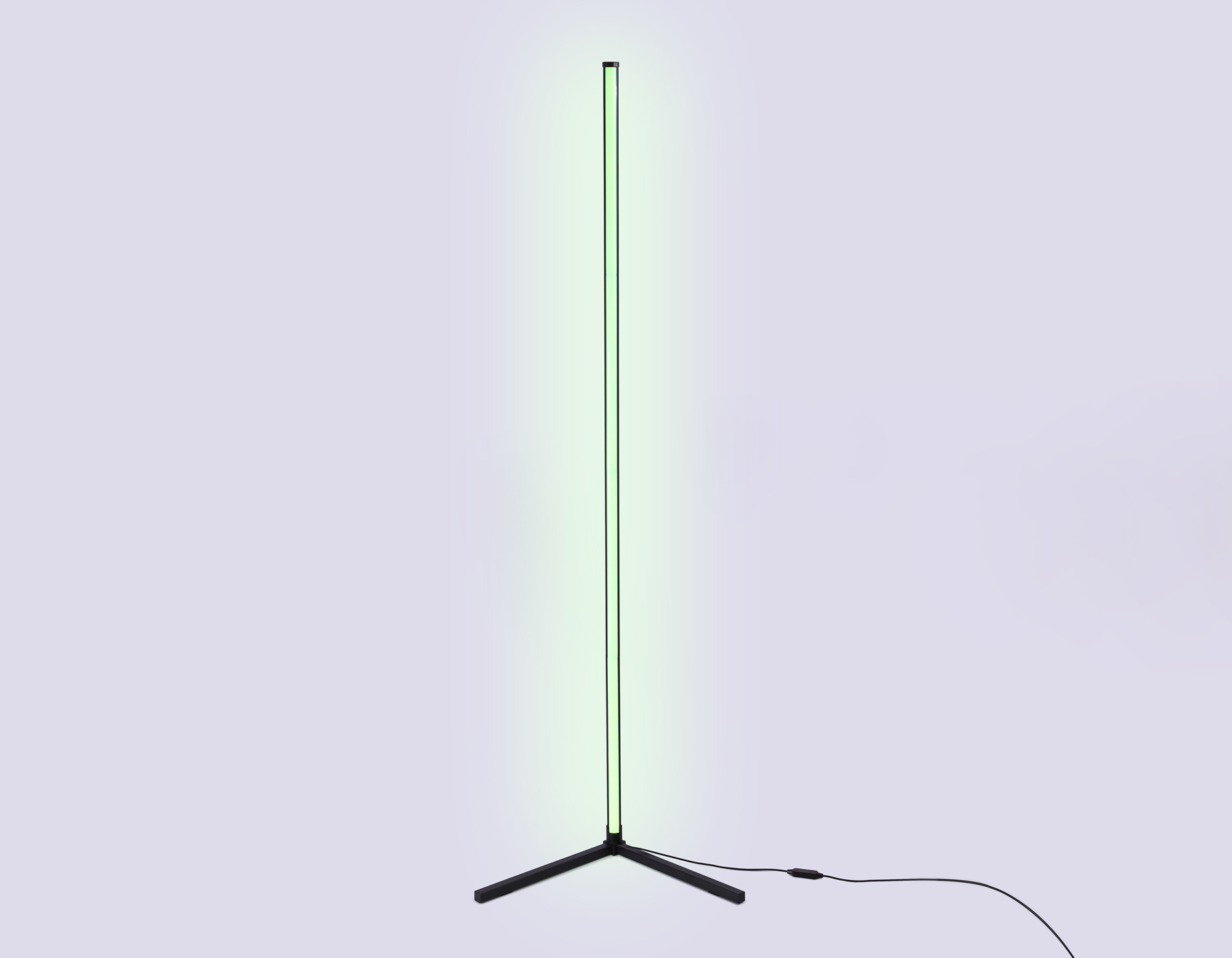 Светильник светодиодный напольный RGB с пультом FL8027 BK черный LED 20W RGB D32*1650 (ПДУ РАДИО 2.4G)