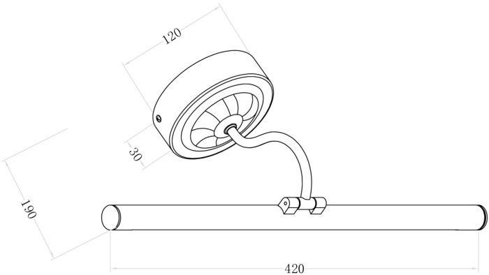 Подсветка для картин светодиодный Oculus MIR014WL-L9G3K (mir014wl-l9g3k)