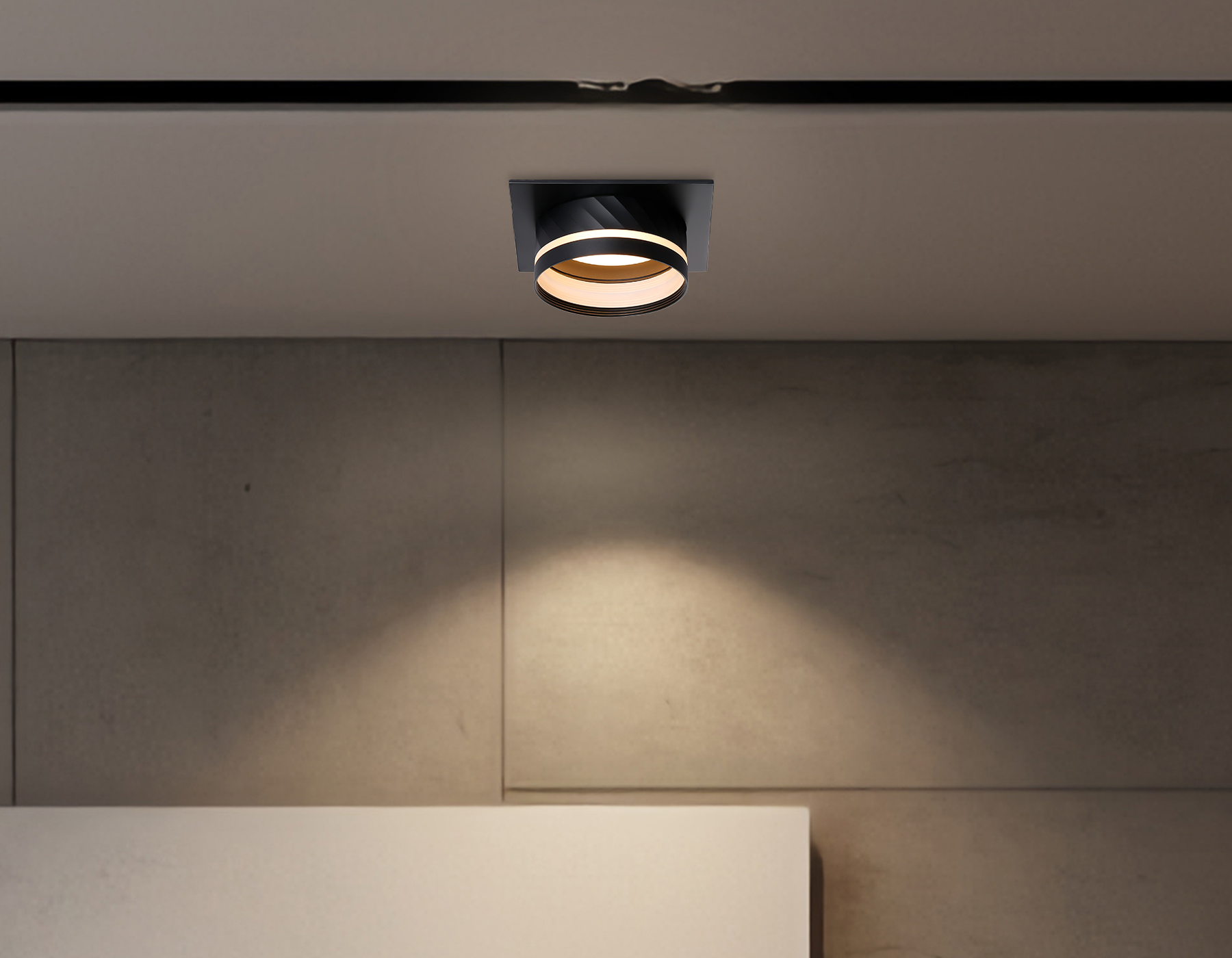 Светильник встраиваемый TN5222 BK черный GX53 110*110*50