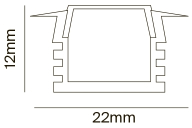 Алюминиевый профиль накладной 16x12 Maytoni Led Strip ALM005S-2M (alm005s-2m)