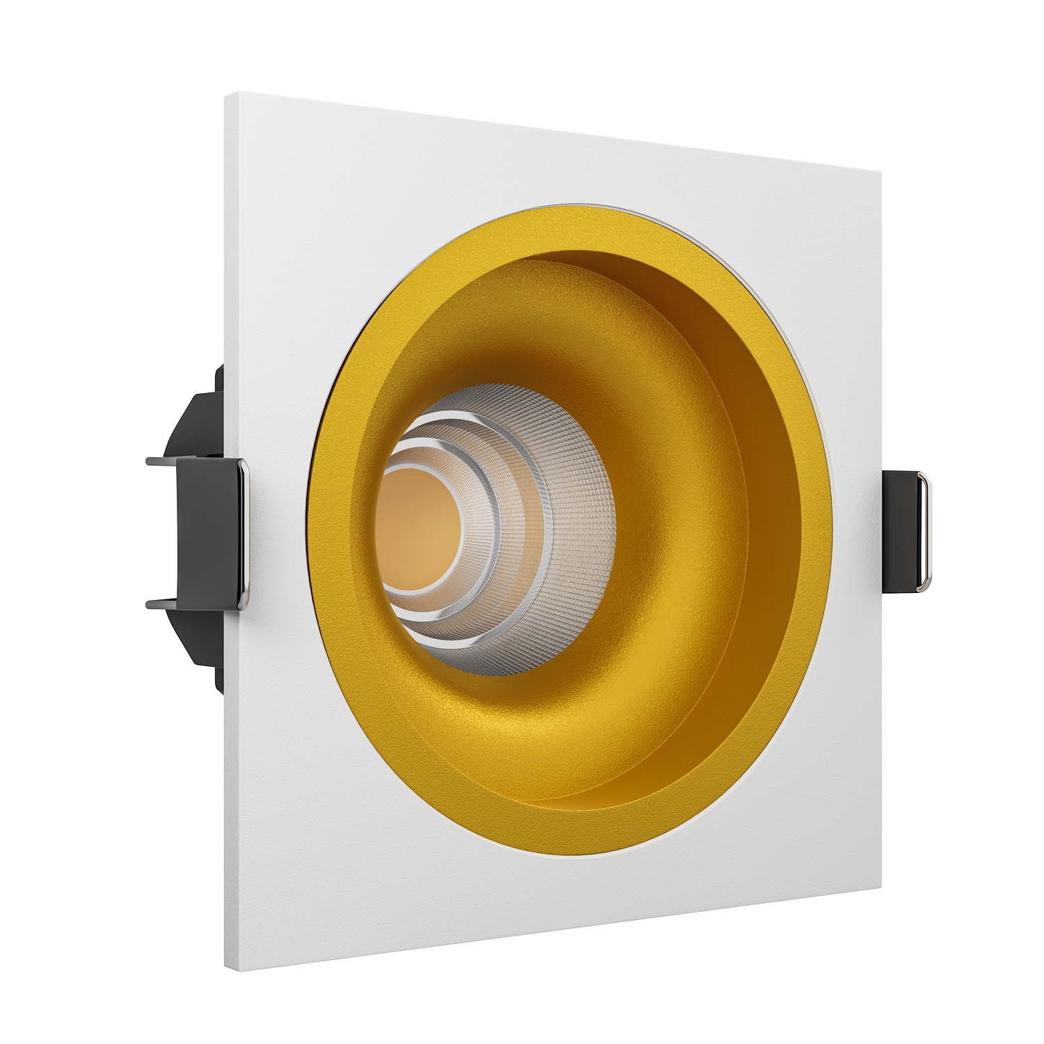 Встраиваемый светодиодный светильник LEVEL SQ White-Gold TRIAC 4000K (10656)