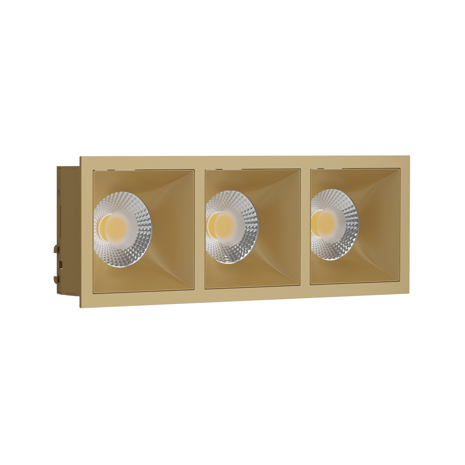 Встраиваемый светильник под сменную лампу Ledron RISE KIT3 Gold (2469)