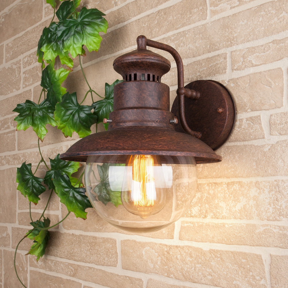 Настенный уличный фонарь 3002D брауни Elektrostandard Talli GL (electrostandart_a038481)