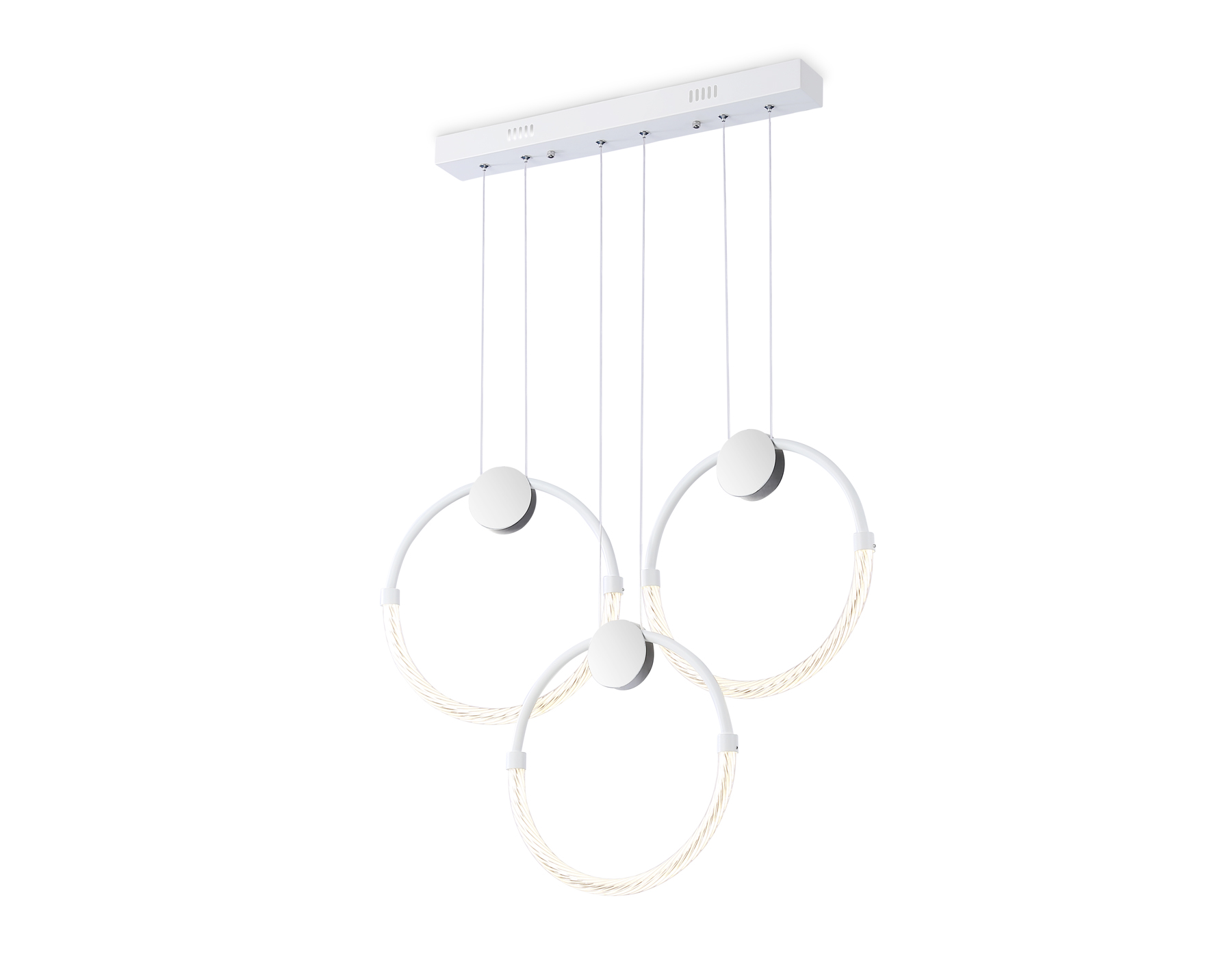 Подвесной светодиодный светильник FL10595/3 WH/CH белый/хром 4200K 34W 630*20*1200 (Без ПДУ)