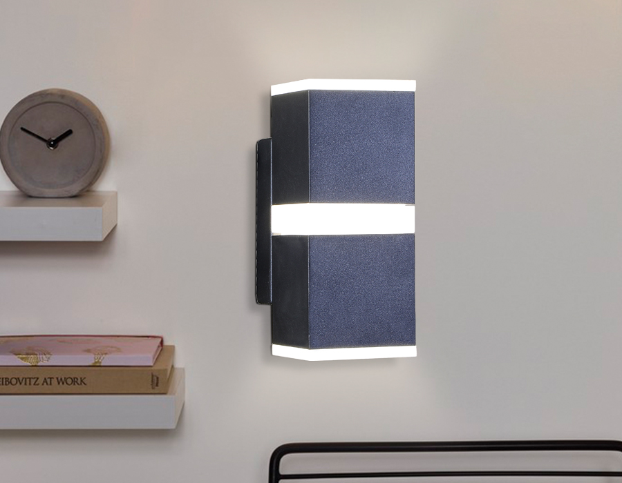 Настенный светодиодный светильник с акрилом FW190 SВВ синий космос/песок LED 4200K 12W 140*60*80