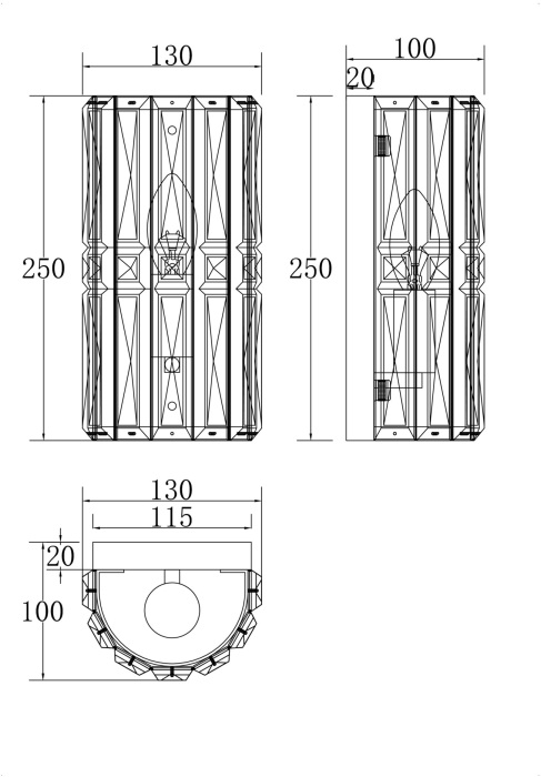Бра хрустальное Facet MOD094WL-01G (mod094wl-01g)