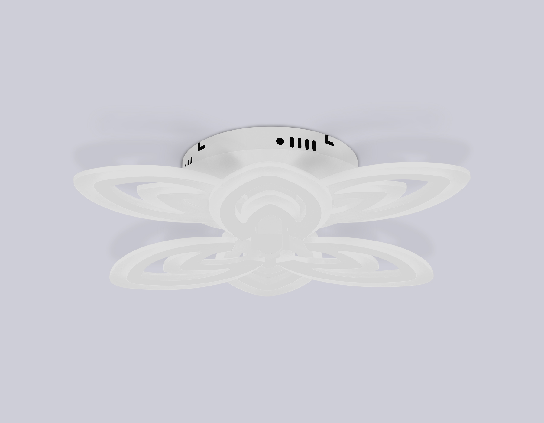 Потолочный светодиодный светильник с пультом FA4546/3+3 WH белый 3000K-6400K 76W D490*110 (ПДУ ИК)